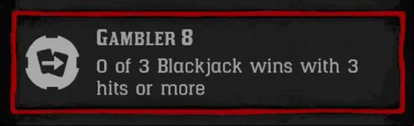 Win 3 hands of Blackjack with 3 hits or more